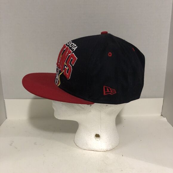 New Era Fits Minnesota Twins Basic Red and Black Snapback Baseball Cap MLB MERCH - Picture 2 of 8